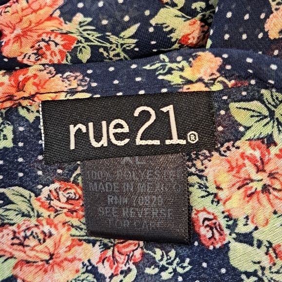 Rue 21 Sleeveless Off The Shoulder Floral Print Mini Dress - Picture 5 of 8